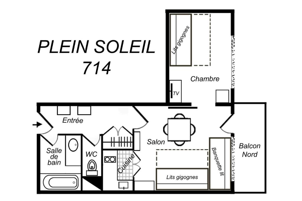 Résidence Plein Soleil - AGRÉABLE 2 PIÈCES SUR LES PISTES MAE-7626 - 3