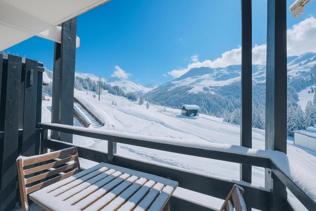 Résidence Villaret - Studio cabine avec cuisiné équipée et vue sur les pistes pour 4 personnes MAE-4194 - 3