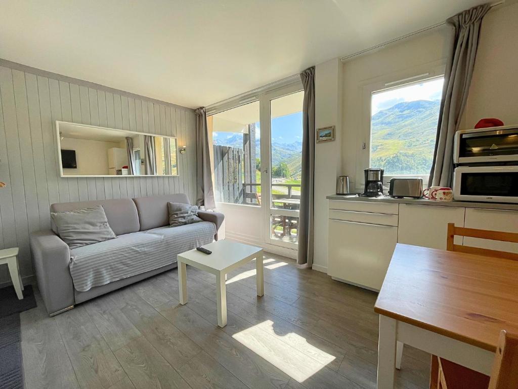 Résidence Villaret - Studio cabine avec cuisiné équipée et vue sur les pistes pour 4 personnes MAE-4194 - 4