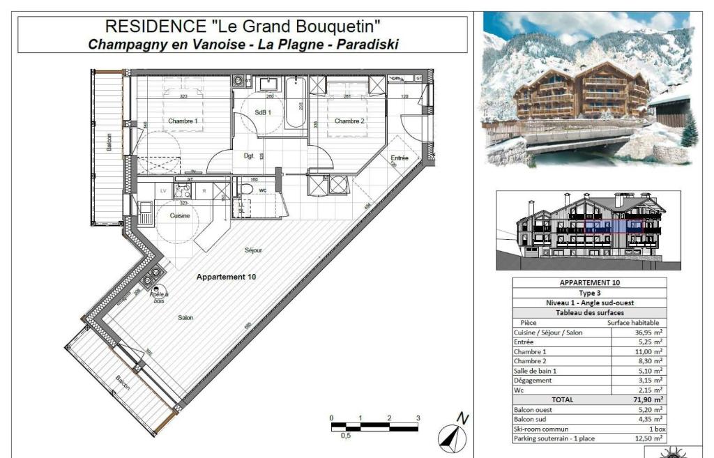 Résidence Le Grand Bouquetin - 3 Pièces pour 6 Personnes MAE-9984 - 3