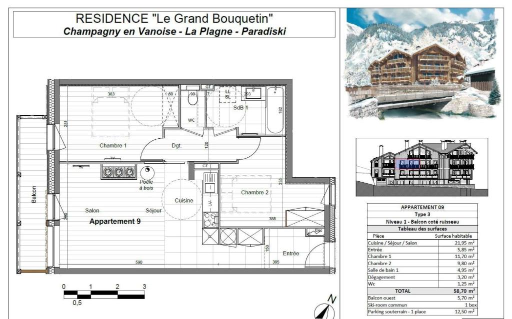 Résidence Le Grand Bouquetin - 3 Pièces pour 6 Personnes MAE-9994 - 4