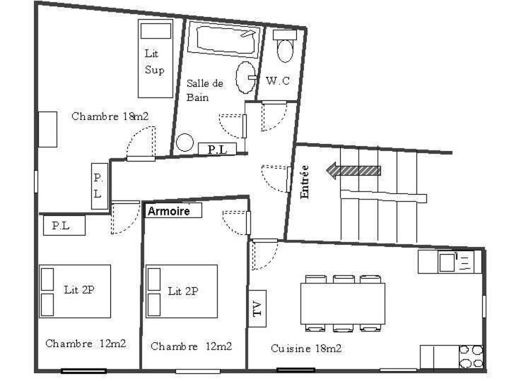 Résidence Arnaud Nicole - Appartement très spacieux au coeur du village MAE-0723 - 3