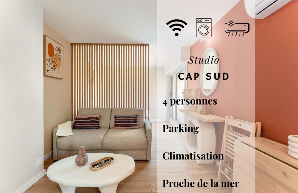 133 - Cap Sud - 4 pers, Parking, Clim, proche mer - 2
