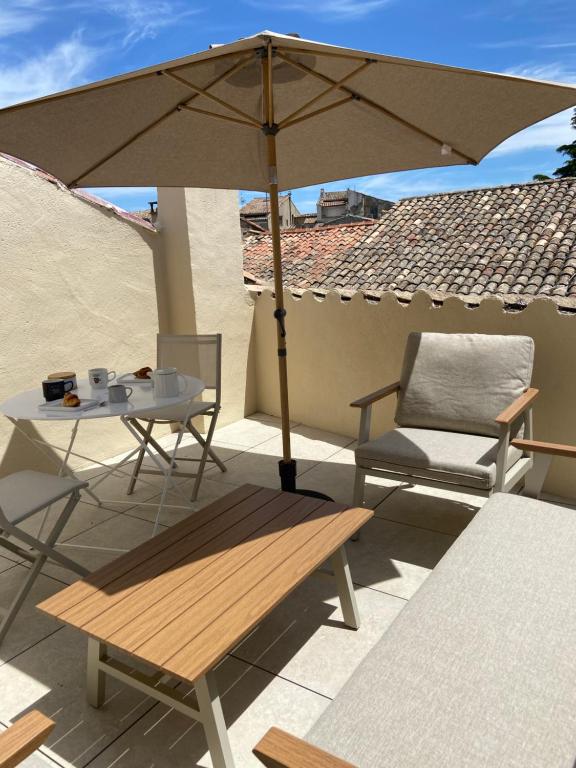 Parenthèse Uzétienne - Studio climatisé tout confort avec terrasse - 3