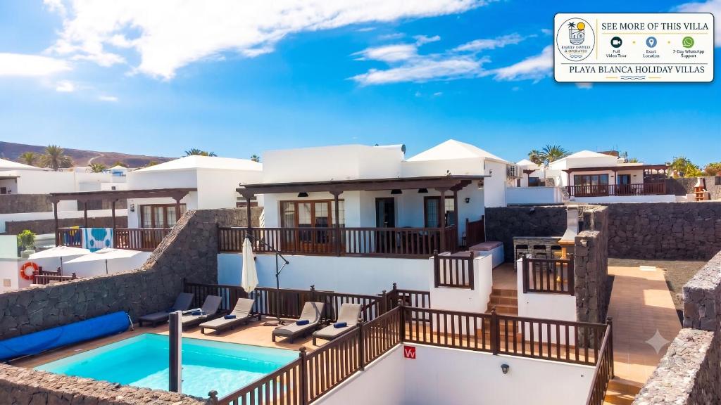 Villa Vista Reina - Luxury 6 Bedroom - Heated Pool- Views - Pool Table - Vista Lobos - Playa Blanca - 5