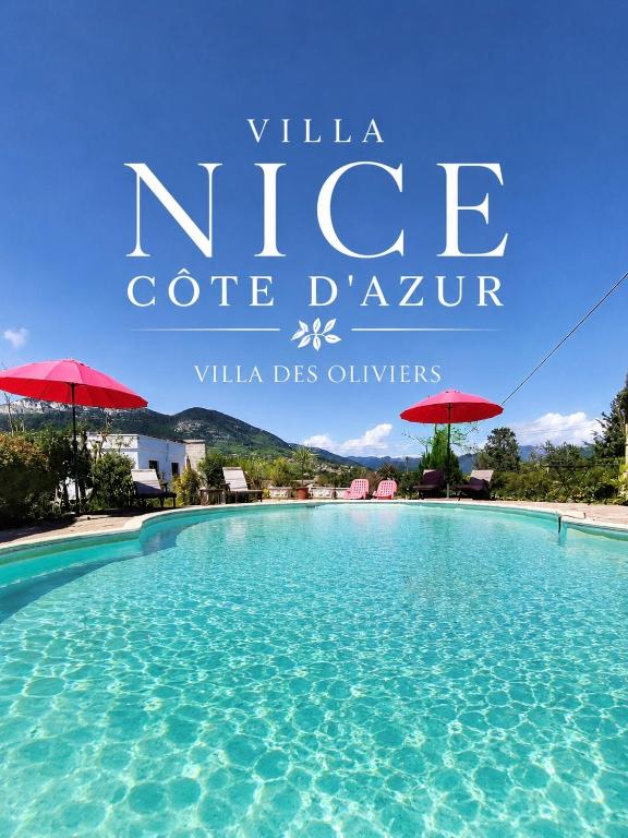 Villa Nice Côte d'Azur piscine privée rez de chaussée - 2