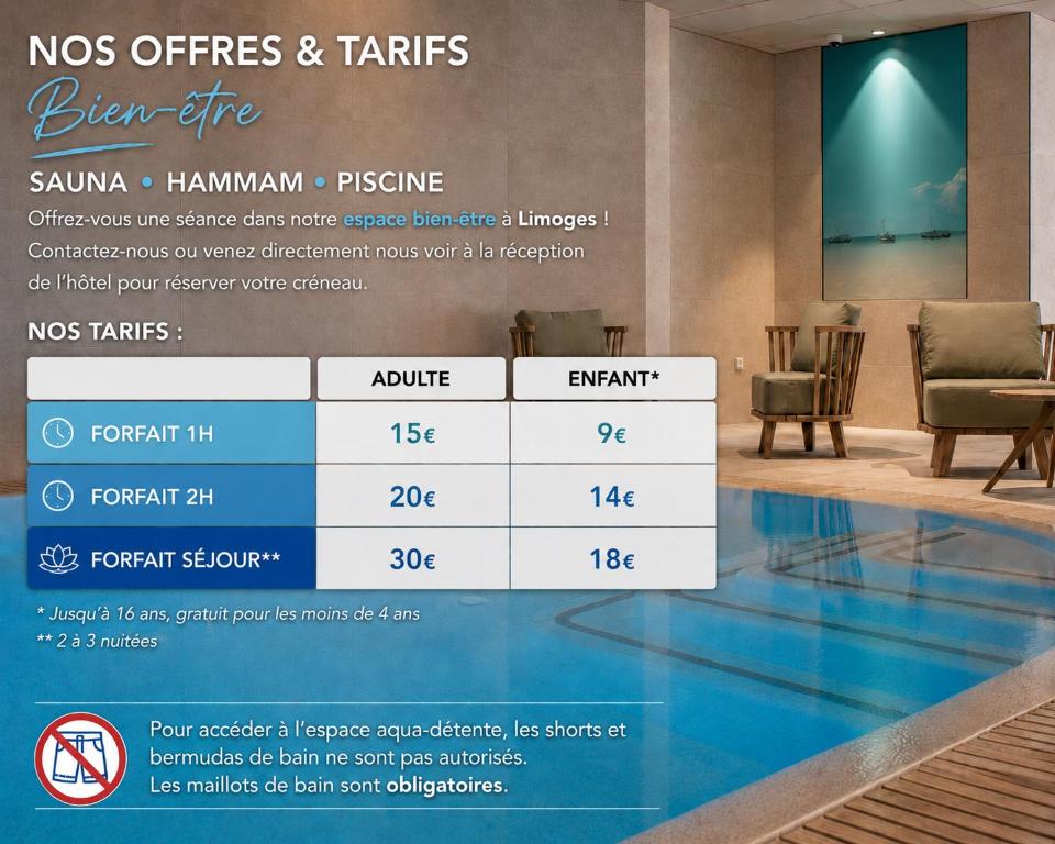 Brit Hotel Limoges Centre Gare - Hôtel & Spa - 3