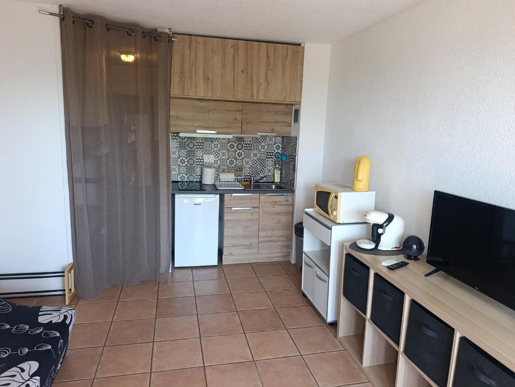 Studio cabine climatisé avec balcon vue mer - 5