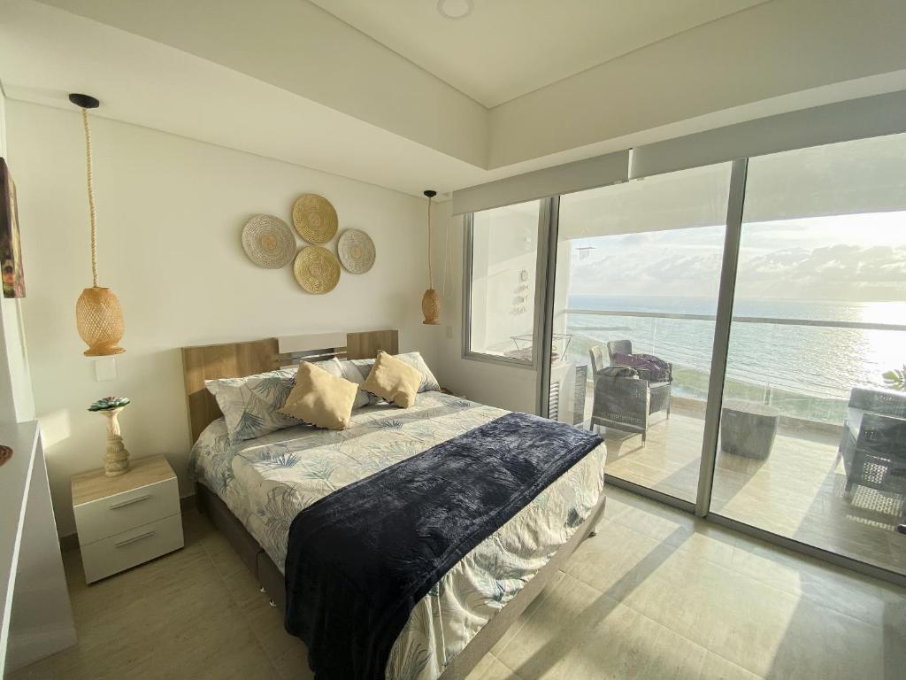 Aparta Suite en Cartagena vista al mar balcon privado Piscina - 2