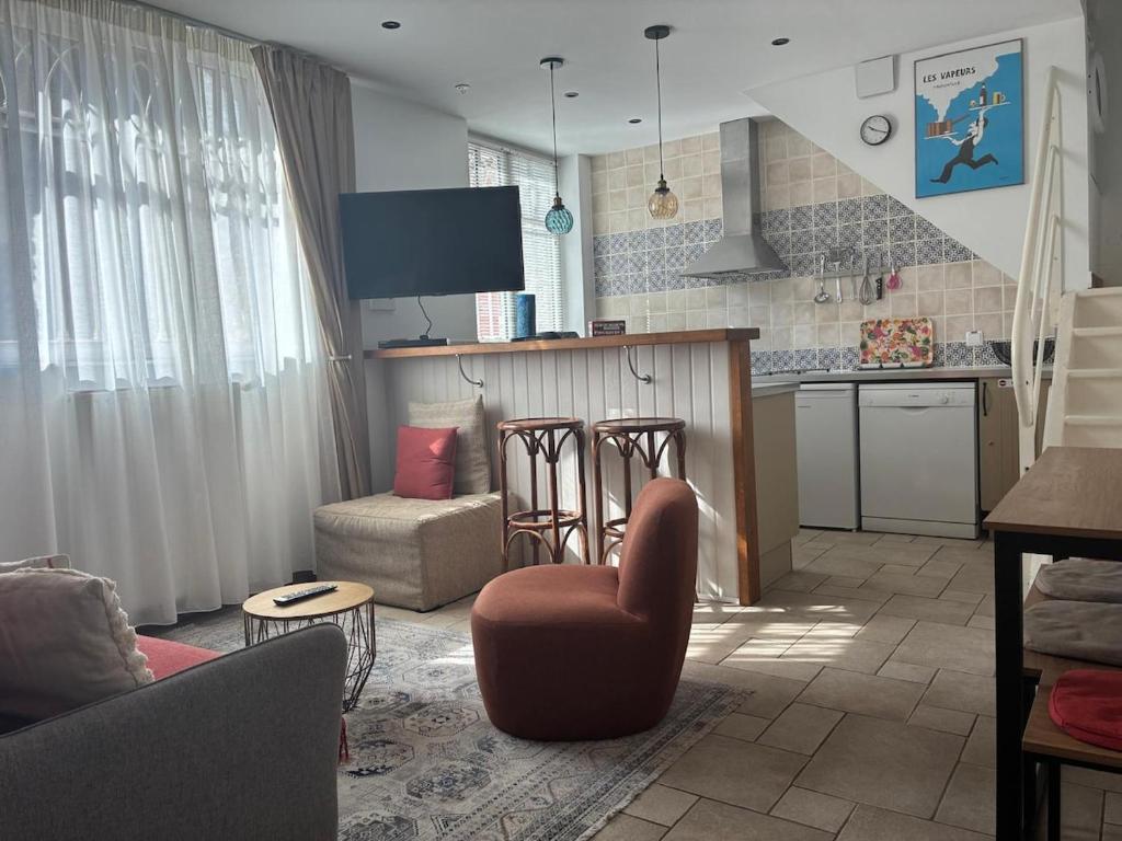 Côté Trouville, hyper centre, 30mètres de la plage, 40m2, Balneo - 3