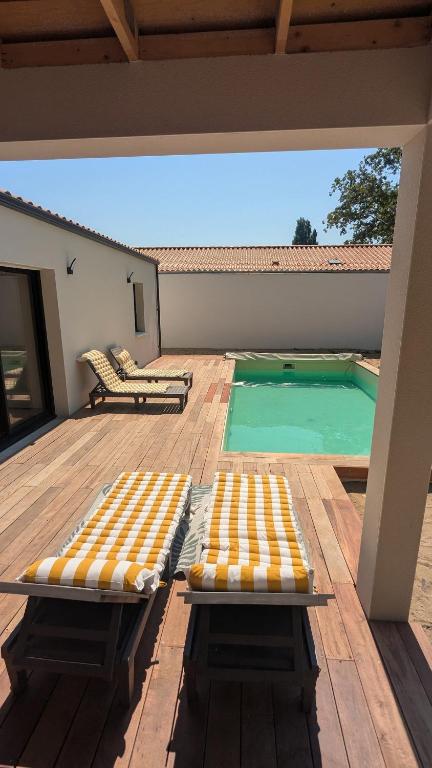 Villa moderne, piscine chauffée & climatisation 10 pers - 1