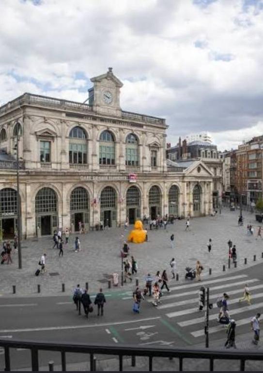 Grand studio 4 voyageurs face Gare Lille-Flandres - 1
