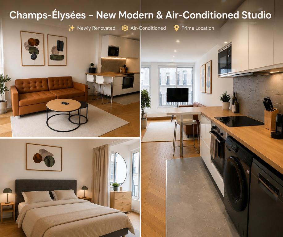 Champs Elysees - New Modern Air Conditioned Studio - 3