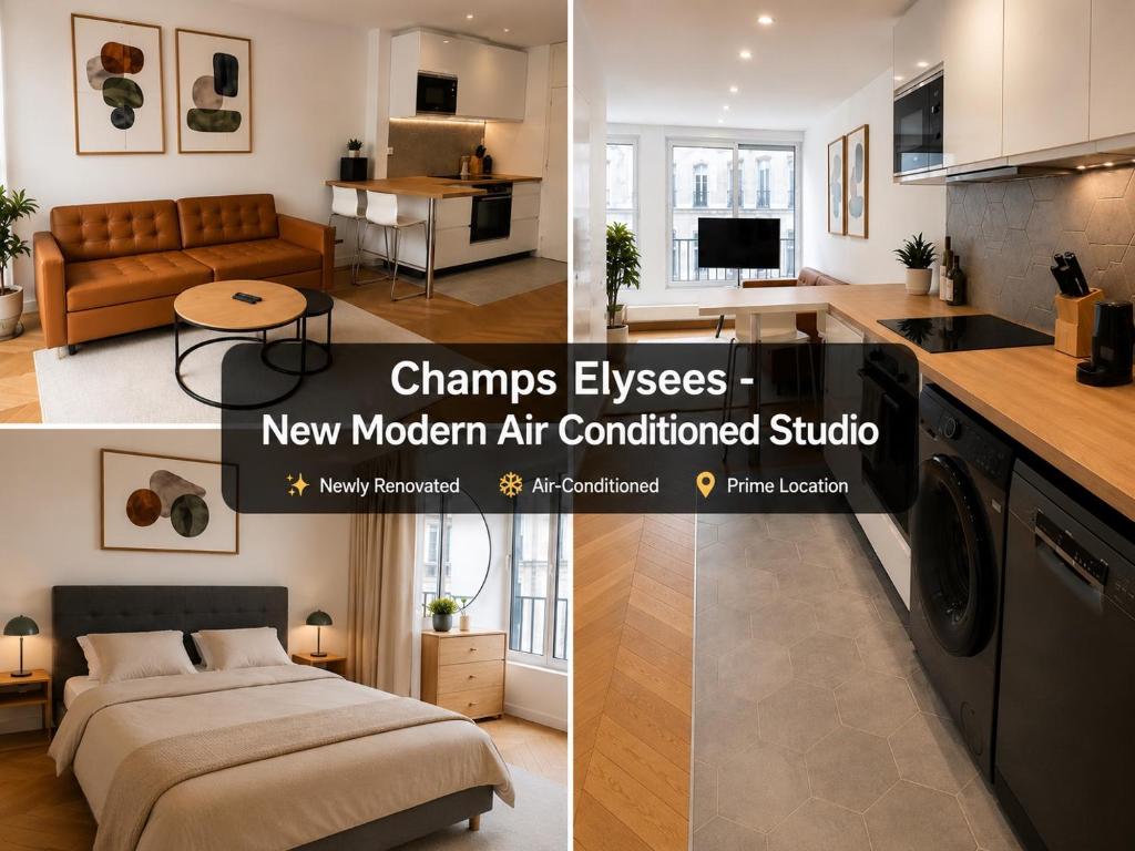 Champs Elysees - New Modern Air Conditioned Studio - 1