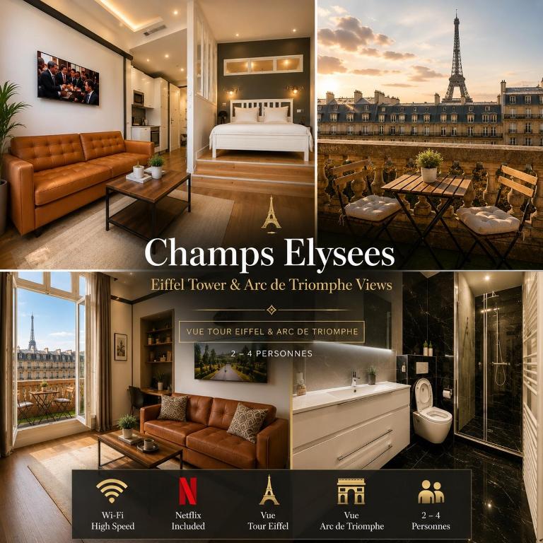 III Champs Elysees - Eiffel Tower & Arc de Triomphe - 2