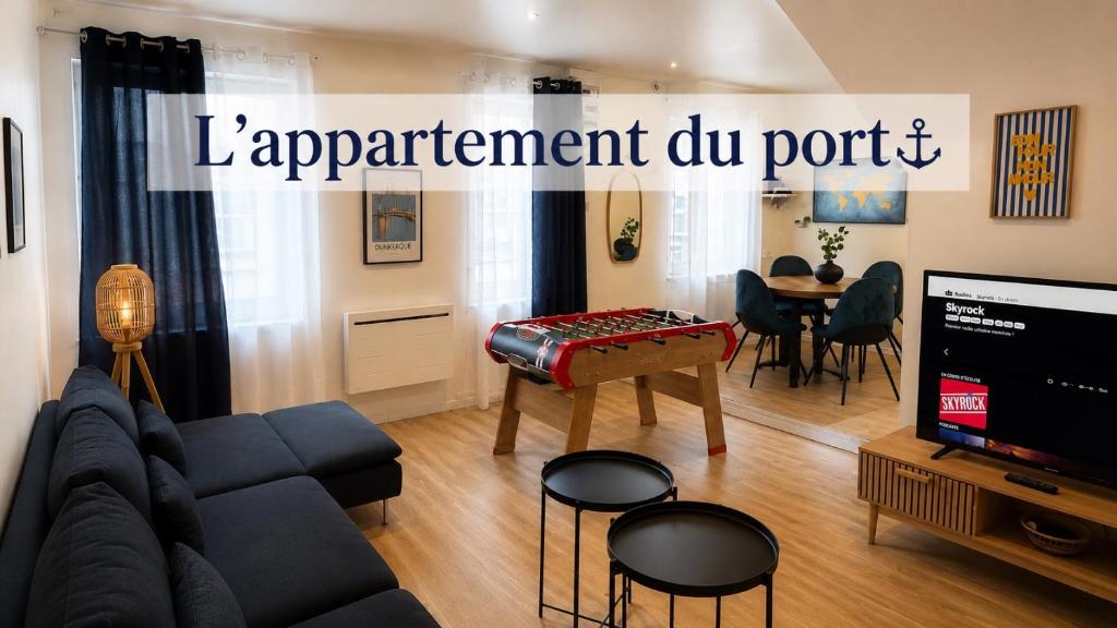 Appart T3 moderne à proximité du port - centre Dunkerque - 2 chambres - 4