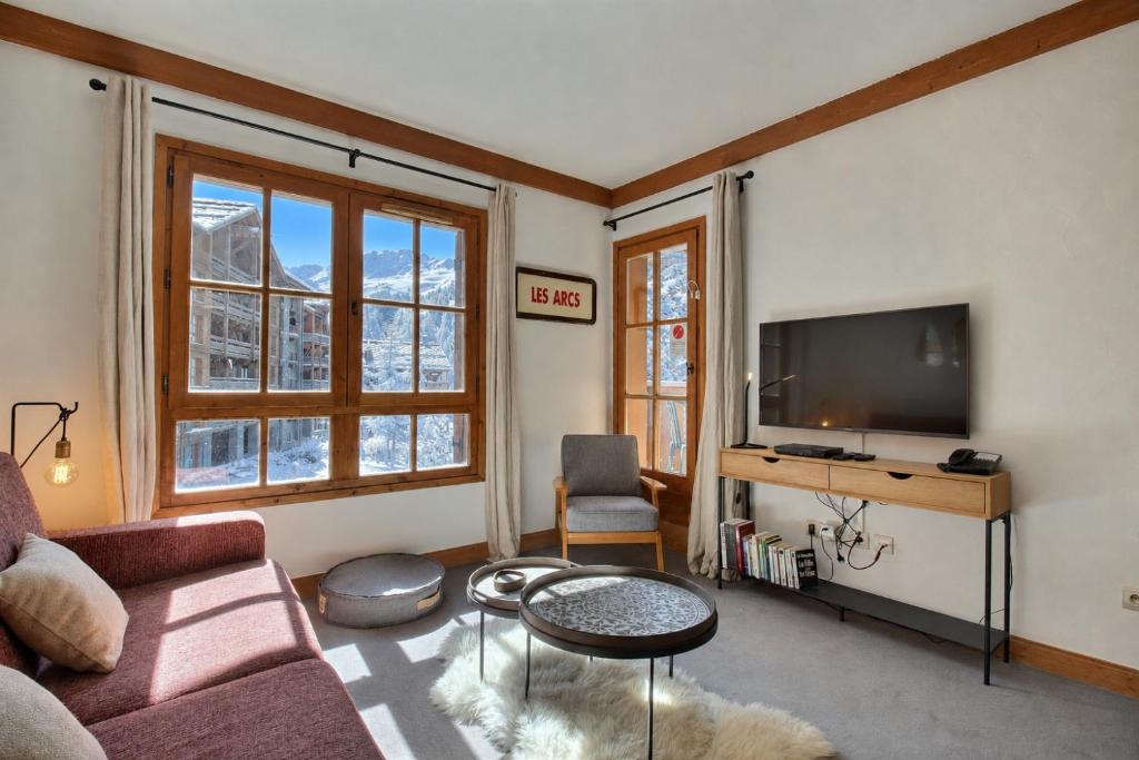 Arc 1950, Appartement 1 chambre, 05 pers, Vue Montagne, Sauna, Hammam, Jacuzzi, salle de fitness, Piscine extérieure chauffée - 3