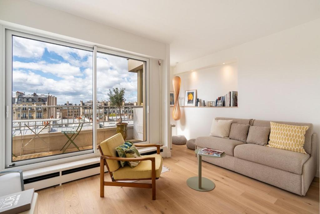 Appartement d'architecte - terrasse vue sur Paris - 1