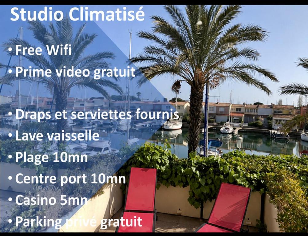 Cap Capistol Studio avec terrasse, vue port - 1