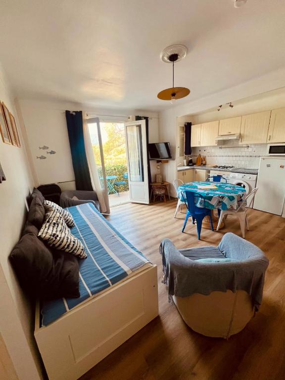 Appartement Type F2 d une superficie de 40m2 climatisé entre plage et port - 5