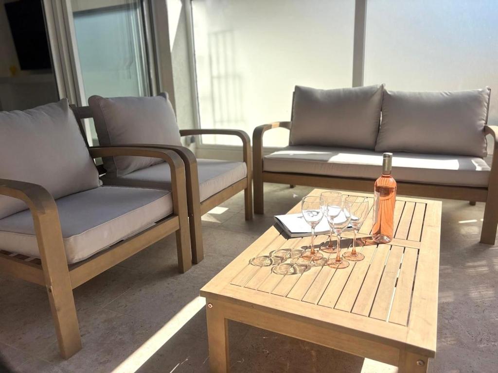 Royal Beach - 2 rooms - Palm Beach terrace - 3