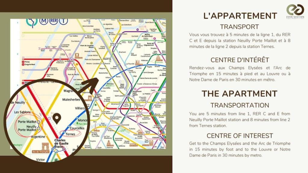 Appart 4pers#1 bedroom#Ternes#Champs-Elysées - 3