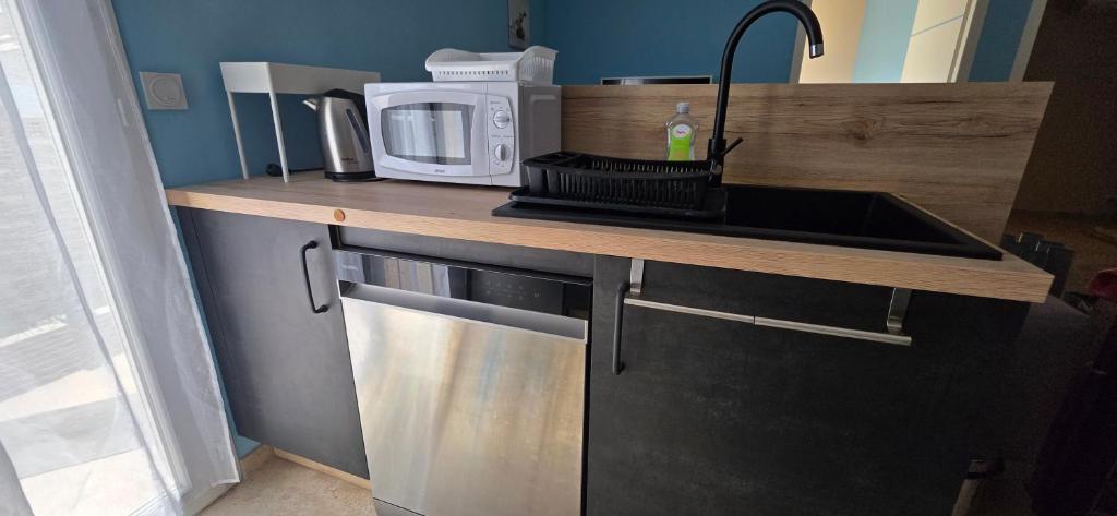 LE BARCARES - logement "Ecume" 3 étoiles, clim, wifi, parking, terrasse, plage et village de Noël à pied - 4 personnes - 5