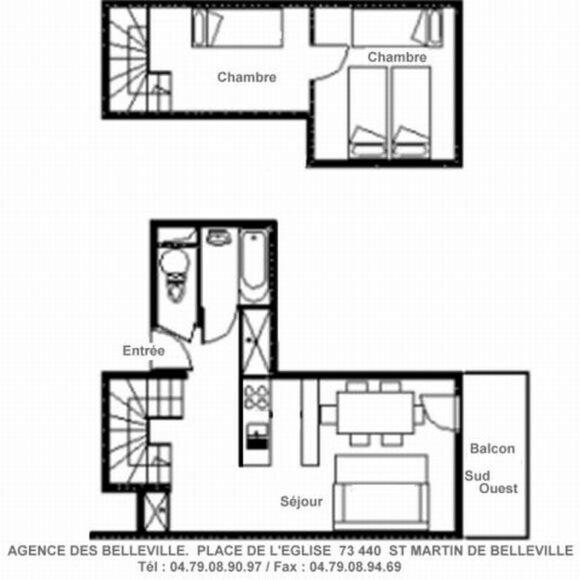 Résidence Murgers - Appartement en duplex lumineux · A proximité des pistes · Balcon MAE-2994 - 3