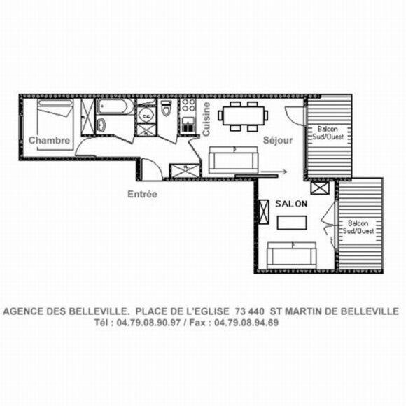 Résidence Murgers - Appartement lumineux · A proximité des pistes · Balcon MAE-3004 - 3