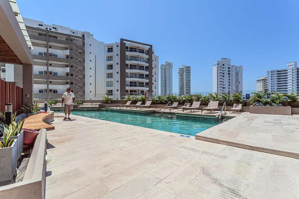 Apto Soñado con Piscina, Jacuzzi y Gran Vista - 3