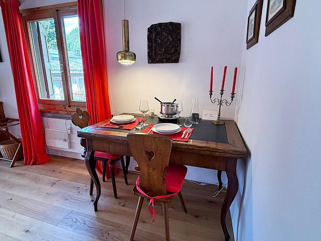 Arvenholz-Studio mit Balkon & Bergblick, 2 Personen, Parkplatz - CL06 - 3