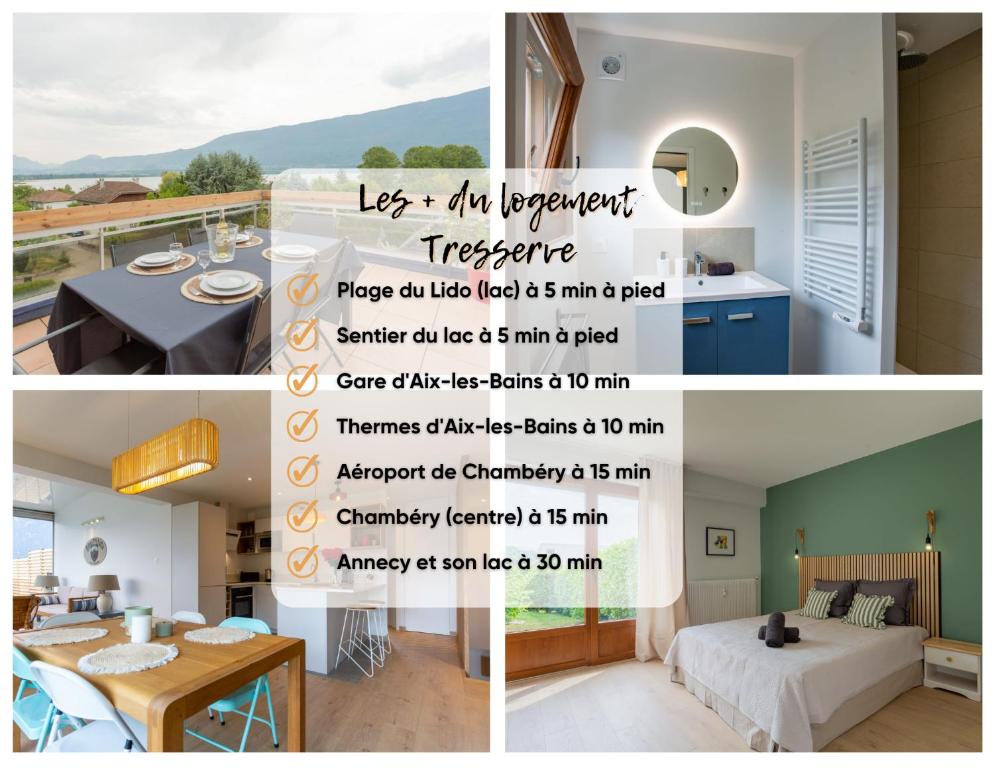 Duplex Vue Lac Bourget- Terrasse-Bord de la plage Lido - 2