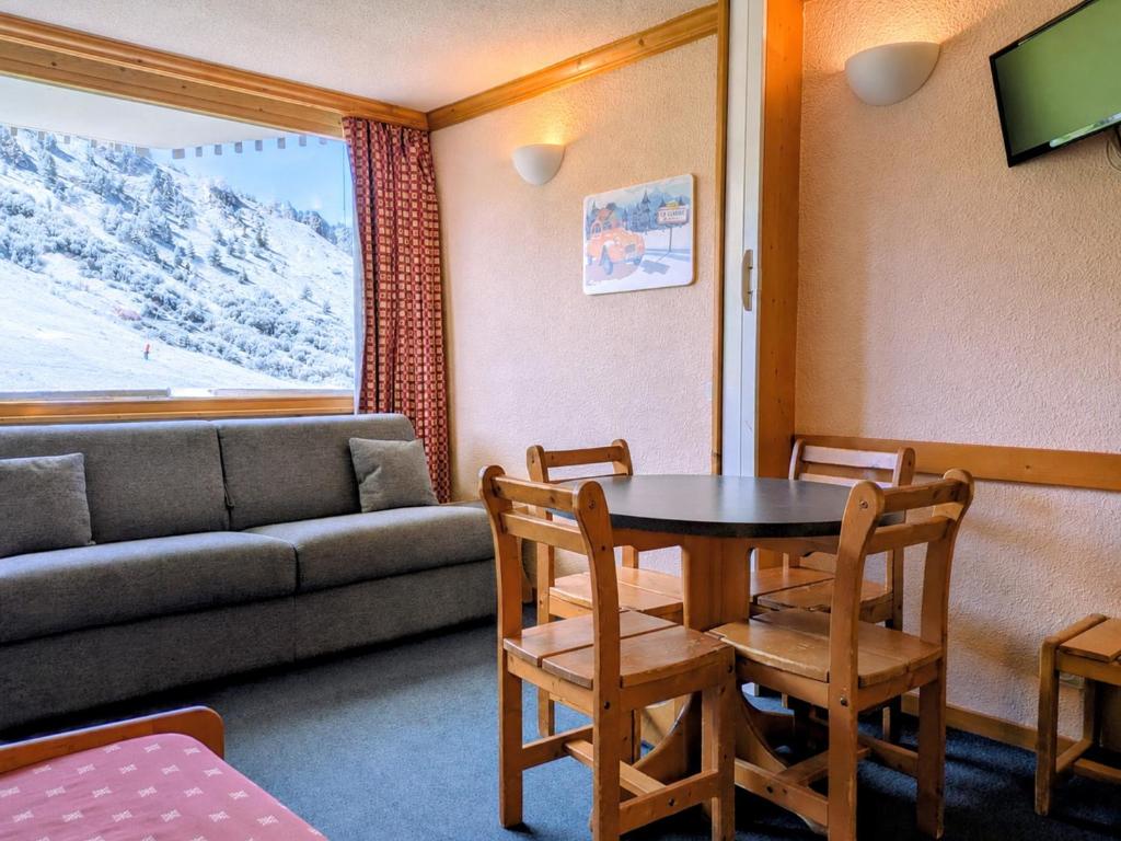 Studio divisible Au pied des pistes Balcon vue sur pistes - 1