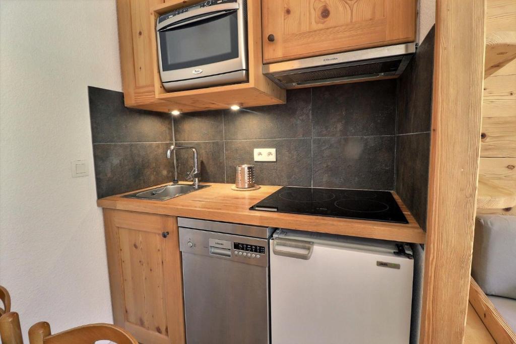 Résidence Pralin - CHARMANT STUDIO CABINE 4 PERSONNES - RENOVÉ - SKIS AUX PIEDS MAE-1803 - 5