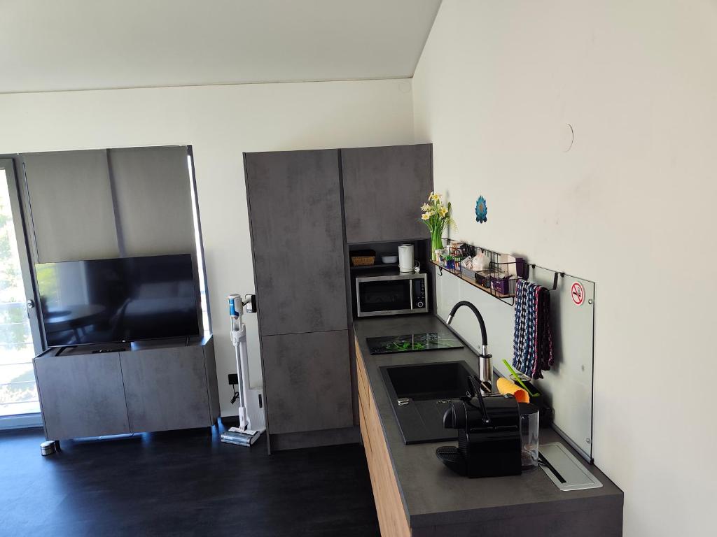 Stadt und See Nahes wohnen mit großer Terasse und Carport Parkplatz - 2