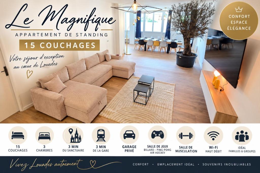 Le Magnifique, 15 personnes, garage, 3 minutes à pied du sanctuaire et gare - 1