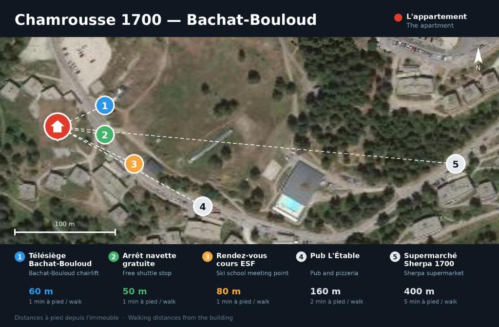 Pied des pistes 50 m - ESF 1 min - 6 pers - 3 étoiles - 3
