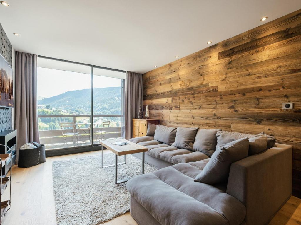 Appartement 4★, 8 pers, sauna, 3 ch, balcon sud, vue La Clusaz - FR-1-304-217 - 1