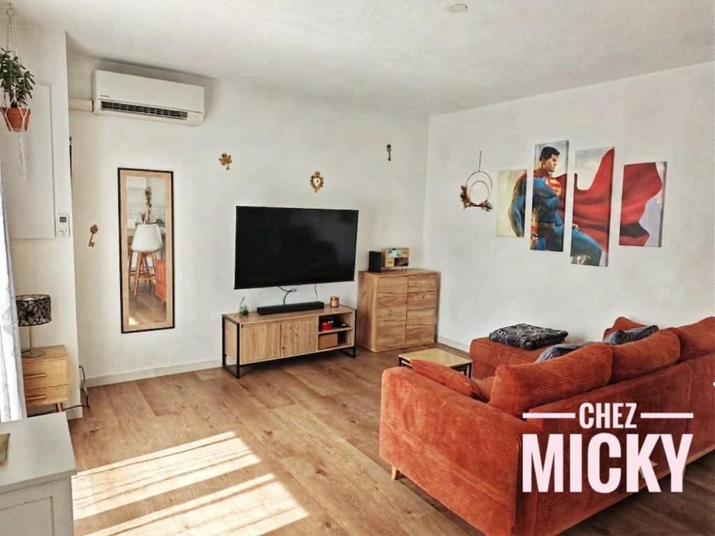 Chez Micky- T2 cosy avec clim, parking et terrasse - Proche gare - 3