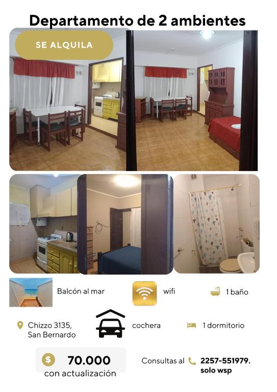 Depto en SAN BERNARDO - 1