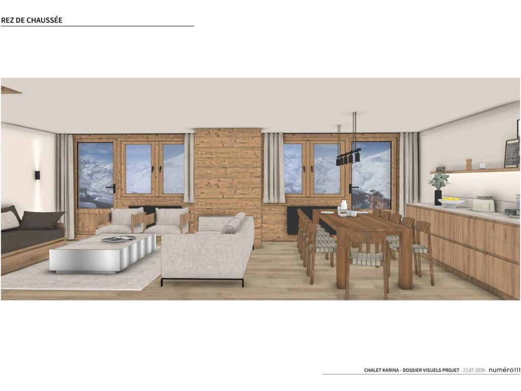Duplex spacieux aux Menuires, 5 chambres, départ skis pieds - 1
