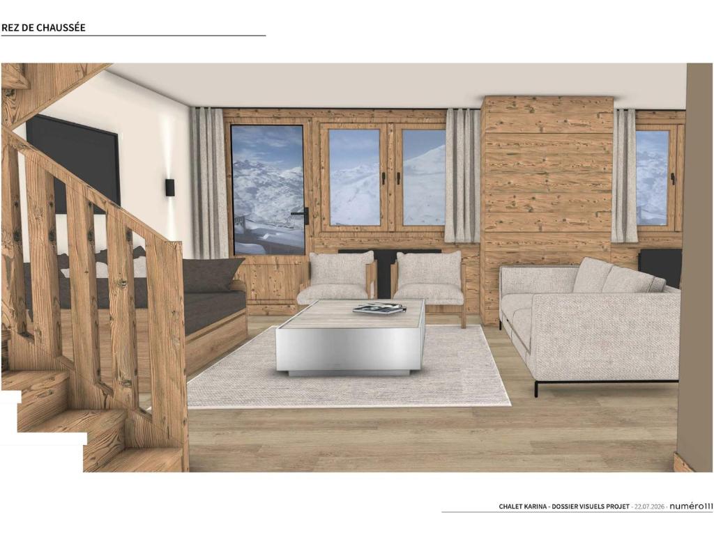 Duplex spacieux aux Menuires, 5 chambres, départ skis pieds - 2