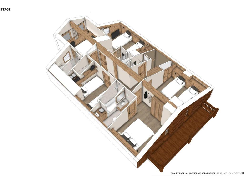 Duplex spacieux aux Menuires, 5 chambres, départ skis pieds - 5