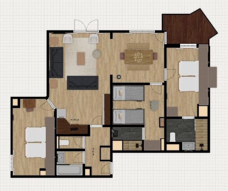Les Arcs 1950, ski-in ski-out apartment for 8 persons - 2