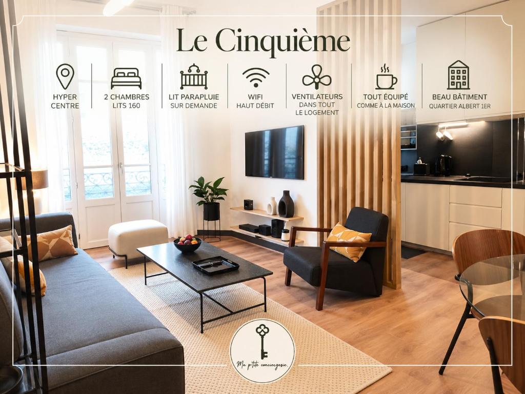 Le 5e - Appartement design dans un ancien palace - 1