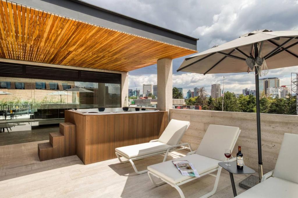 Terraza Privada Rooftop, Jacuzzi and Gym - 3