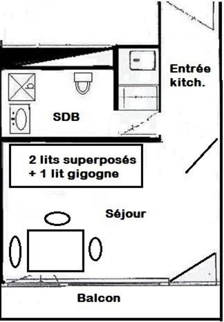 Résidence Le France - Studio 2 pers - LE FRANCE - 503FR - PLAGNE CENTRE MAE-5994 - 3
