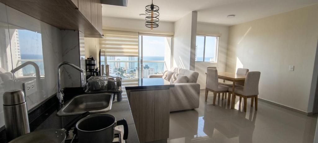 Apartamento en Torices Piso 25R - Cartagena - Playa cerca al Mar con piscina y Excelente vista - 1