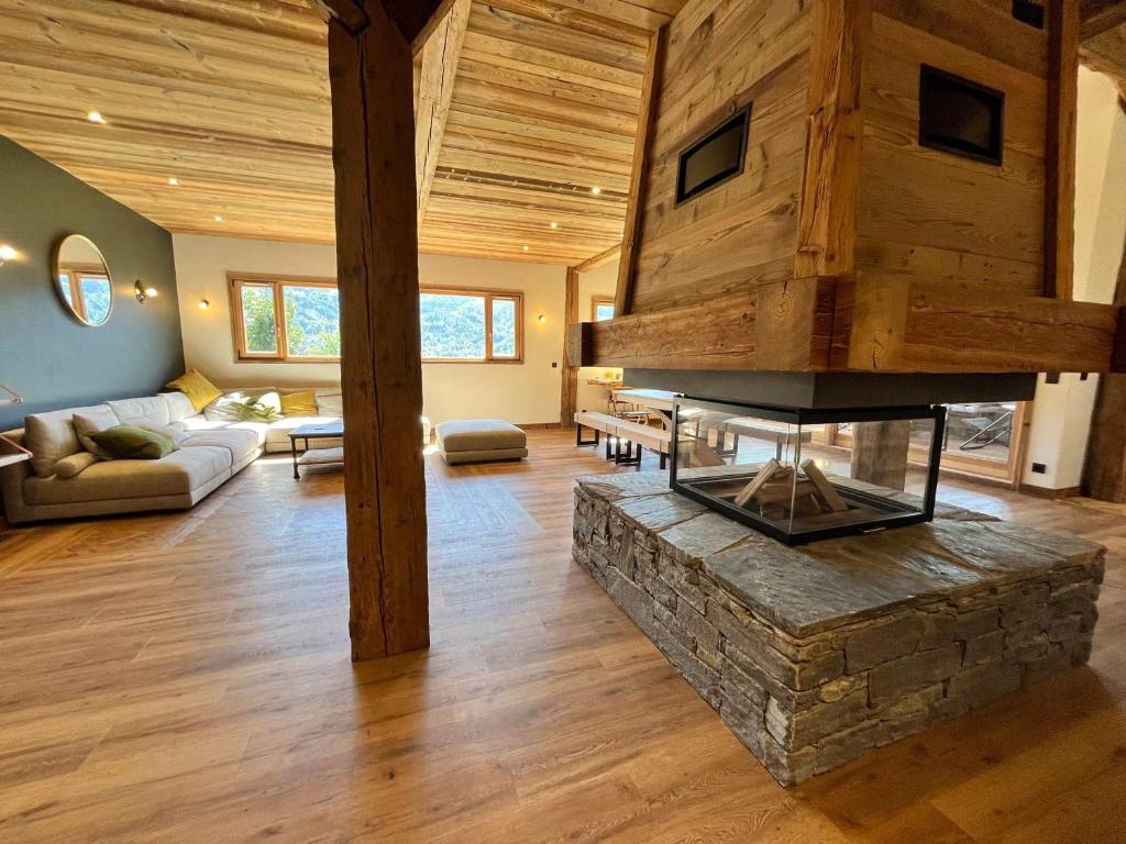 Chalet mitoyen, vue vallée du Giffre - 2