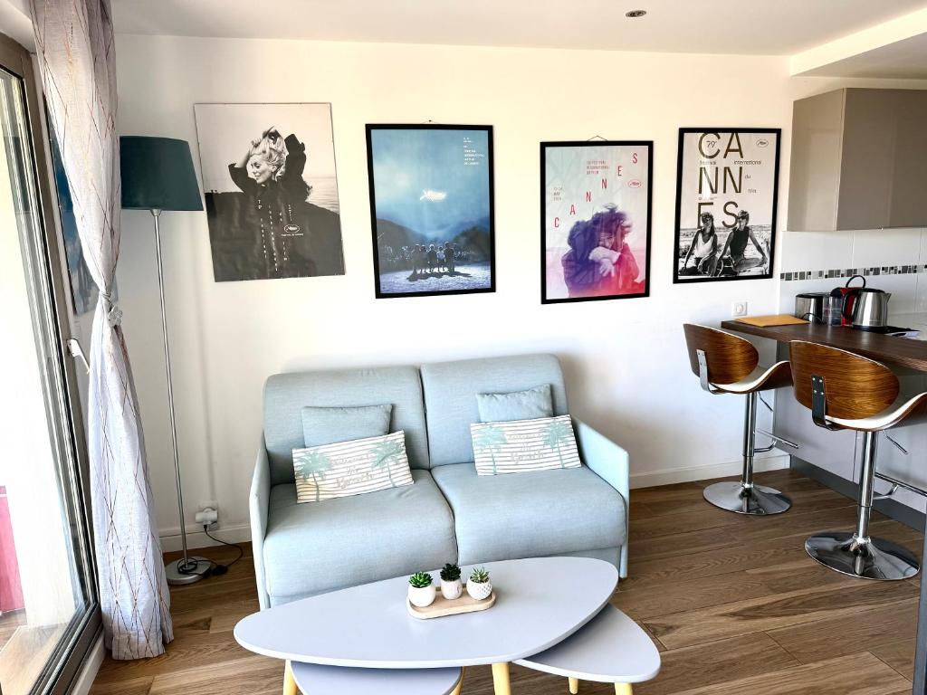 Studio vue mer et piscine Cannes 4 personnes - 2